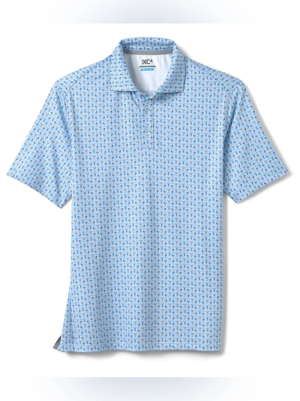 JOHNSTON & MURPHY men’s XC4® Performance Print Polos + Cool Degree™